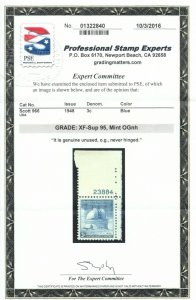 MOstamps - US #966 Mint OG NH Grade 95 with PSE Cert - Lot # MO-1610 SMQ $25