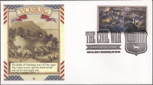 Set/2 Fleetwood Printed Cachet FDCs for the 2013 The Civil War: 1863 Issue