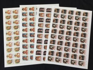 ST VINCENT Michael Jackson Pop Music Imperf Sheets x 4 MNH(PK369)