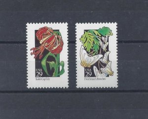 USA 1992 29c MNH lot WILDFLOWER Issue Plants Flora SC#2681-2 YT#2083-4 Mi#2286-7