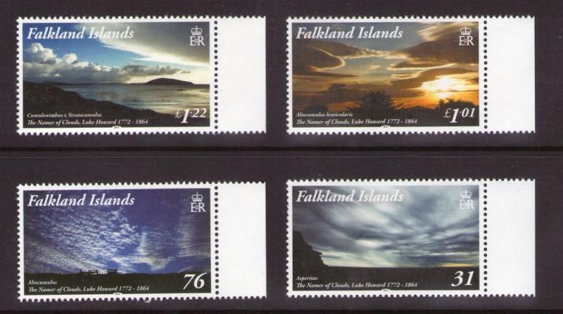 FALKLAND ISLANDS Clouds issued on 09-12-15 marginal MNH