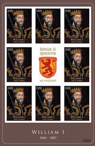 Gambia 2012 - King William I - English Royalty - Sheet of 8 - Scott #3425 - MNH