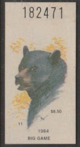 U.S. Scott Scott #NY-BG-5 New York Big Game Stamp - Unused Single on Piece