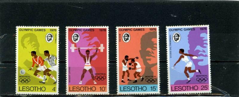 LESOTHO 1976 Sc#209-212 SUMMER OLYMPIC GAMES MONTREAL SET OF 4 STAMPS MNH 