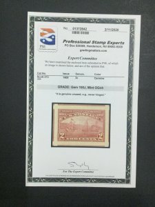 MOMEN: US STAMPS #373 MINT OG NH PSE GRADED CERT GEM-100J LOT #88167