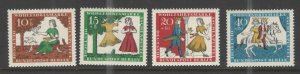 Germany - Deutsches Bundespost Berlin 1965 Sc# 9NB33-9NB36 MNH F - semi postals