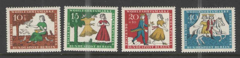 Germany - Deutsches Bundespost Berlin 1965 Sc# 9NB33-9NB36 MNH F - semi postals