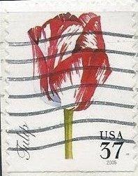 US 3902 (used on paper) 37¢ tulip