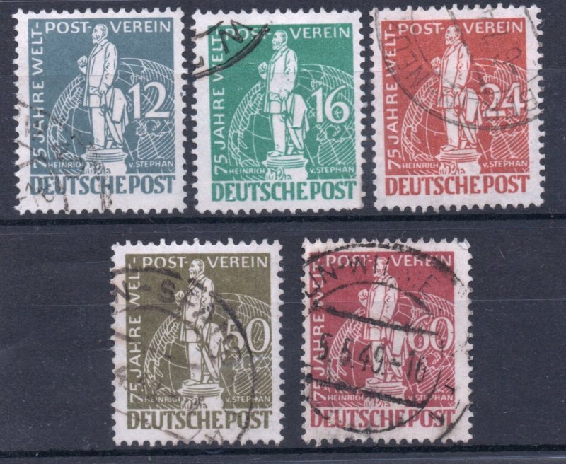 [AC] Germany Berlin 1949 #9N35-39 VF Used Incomplete Set