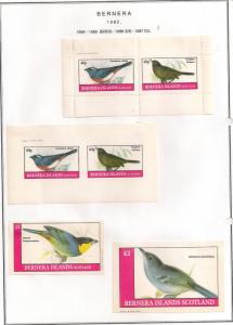 SCOTLAND - BERNERA - 1982 - Birds (01) - 2v Perf, Imperf, Min, D/L Sheets - MLH