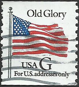 # 2889 USED G STAMP OLD GLORY
