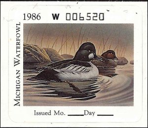 MI11 Mint,OG,NH... State Duck Stamp.. SCV $25.00
