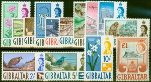Gibraltar 1960 Set of 14 SG160-173 Fine VLMM 