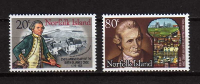 Norfolk Island # 240-241 MNH Captain Cook