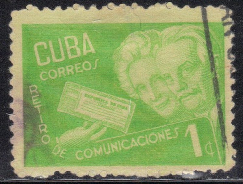 CUBA SC# 396  **USED** 1945   1c   SEE SCAN