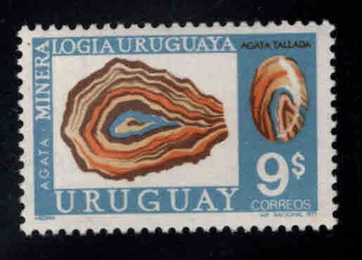 Uruguay Scott 829 MNH** Agate stamp