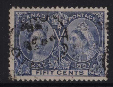 Canada #60 VF Used With Date Cancel