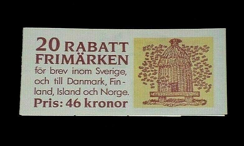 SWEDEN #1828a, DISCOUNT STAMPS, HONEY BEES, BOOKLET/20, MNH, NICE! LQQK!