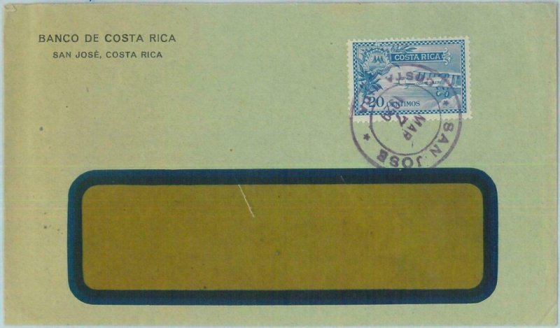 89589 - COSTA RICA  - POSTAL HISTORY -  Single AIRMAIL stamp on COVER  1929