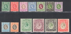 1912-19 Somaliland - Stanley Gibbons n. 12/19 - series of 13 values - MH*