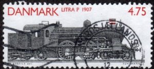 Denmark 935 - Used - 4.75k Class P Locomotive, 1907 (1991) (cv $1.50)
