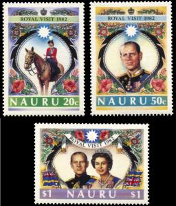 Nauru 257-259, MNH, 1982 Royal Visit