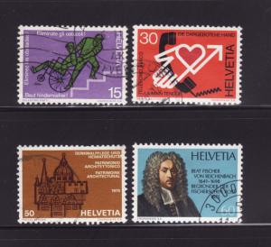 Switzerland 606-609 Set U Various