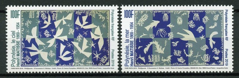 French Polynesia Art Stamps 2019 MNH Henri Matisse The Sky Birds Sea 1v Set