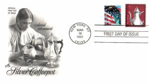 #3754 Silver Coffeepot Artcraft FDC