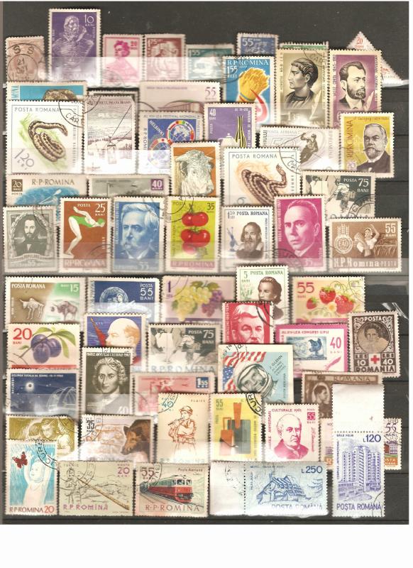 COLLECTION LOT OF 97 ROMANIA STAMPS CLEARANCE