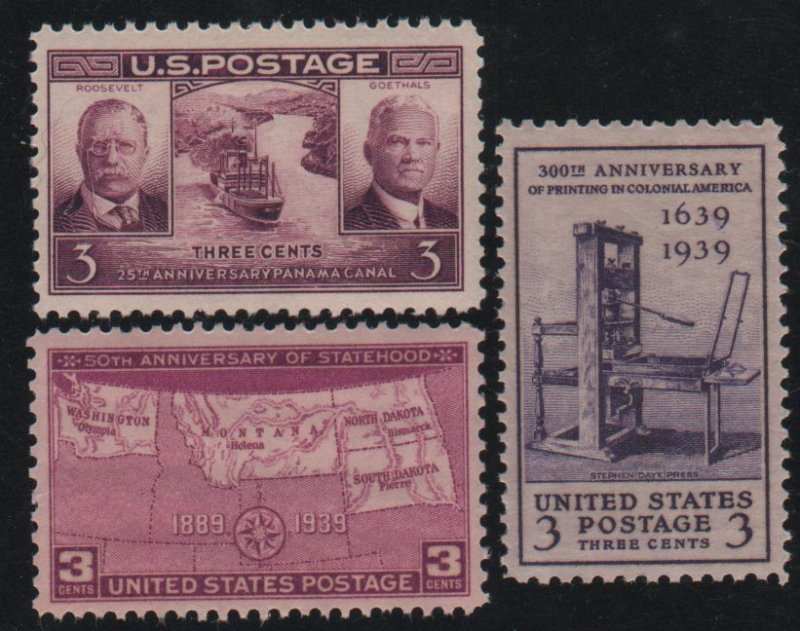 MALACK 856 - 858 F/VF OG NH, nice fresh stamp,  (Sto..MORE.. w6530