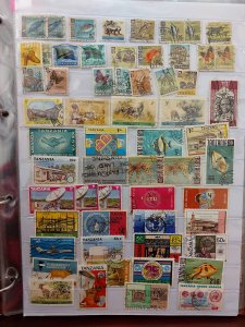 Mix Countries Lot of 270 Early Stamps- New Zealand, Tanzania and Thailand