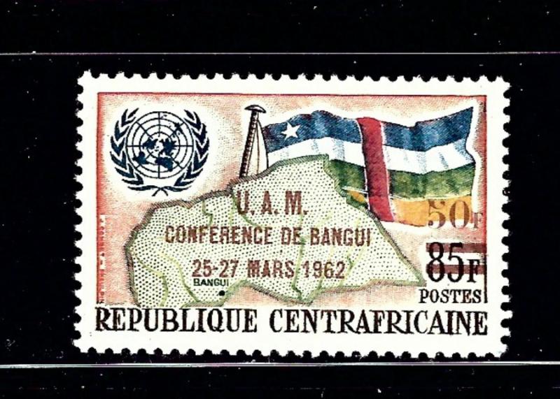 Central Africa Rep 18 MH 1962 overprint