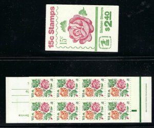 US Scott #1737a BK134 Roses Full Booklet