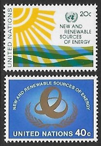 United Nations - N.Y. # 348-349 - Renewable Energy - MNH.....{AL40}