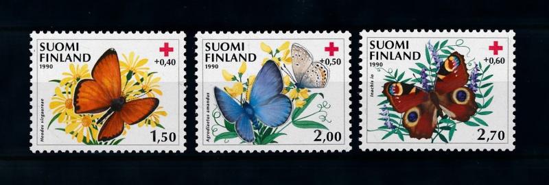 [78575] Finland 1990 Insects Butterflies Red Cross  MNH