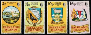 FAULKLAND ISLANDS 1975 50TH ANN. HEARLDIC ARMS SET MH