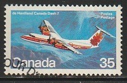 1981 Canada - Sc 906 - used VF - 1 single - de Haviland Canada Dash-7