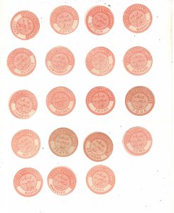 EGYPT  LOCAL POST COIN STAMP COLLECTION