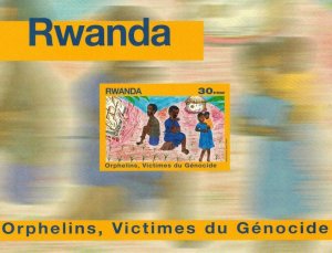 Rwanda 1999 - Orphans and Victims of the Genocide - Souvenir Stamp Sheet - IMP