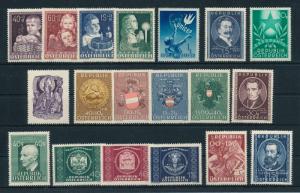 Austria Österreich 1949 Complete year set  MNH