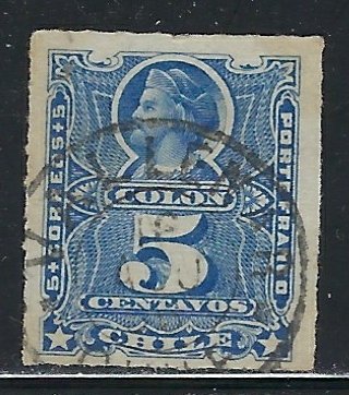 Chile 28 Used 1883 issue (fe7026)