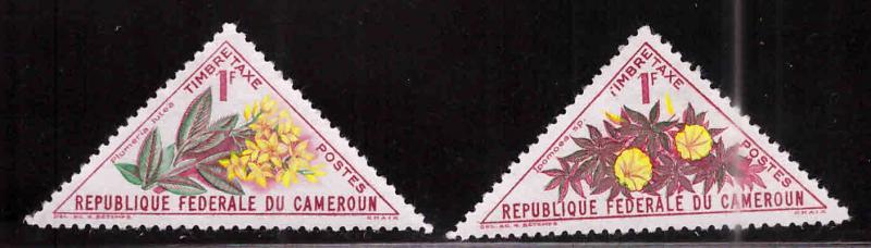 Cameroun Scott J36-J37 postage due stamps