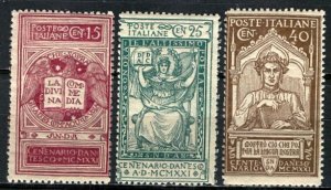 Italy 1921; Sc. # 133-135; MNH Complete Set