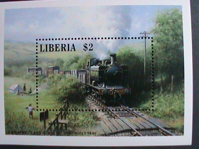 ​LIBERIA- LOCO MOTIVES-THE 1941 TRAIN-S/S MNH-VERY FINE WE SHIP TO WORLD WIDE