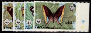 GAMBIA QEII SG431-434, 1980 Nature reserve set, NH MINT. Cat £28.