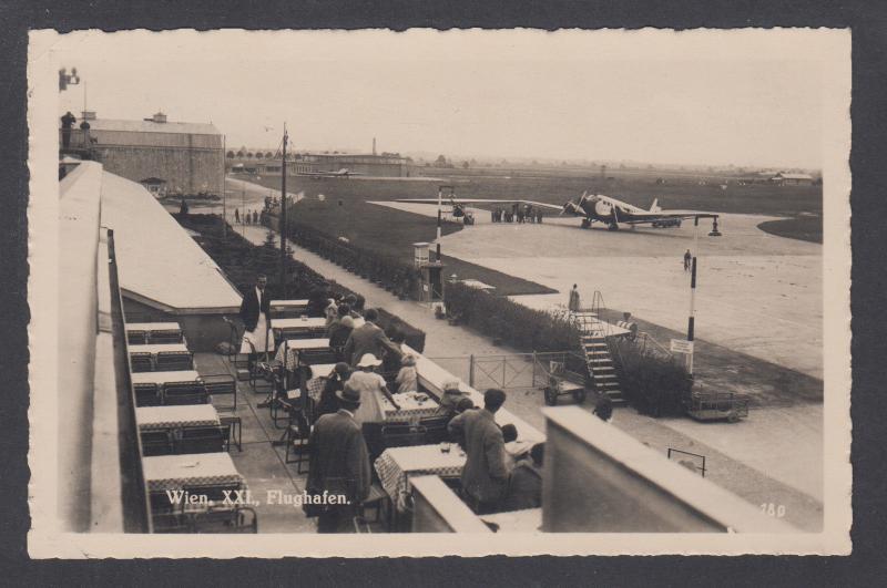 Austria Sc C32 on 1937 Military Flight card WIEN-ASPERN, Vienna Airpost photo P