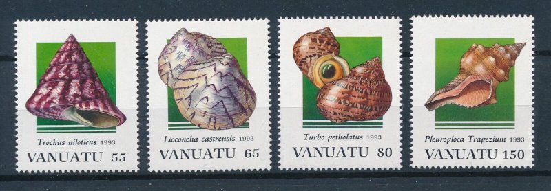 [110774] Vanuatu 1993 Marine life snails clams  MNH