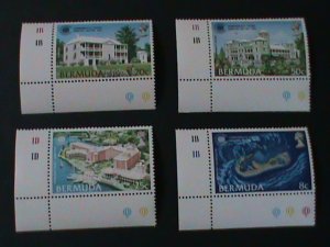 BERMUDA-1980 SC#402-5- FINANCE MINISTERS MEETING  MNH VF-HARD TO FIND LAST ONE