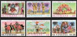 St. Vincent Sc #401-406 MNH